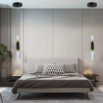 Lustre Suspendu Moderne Led avec Abat-Jour Acrylique Hyperbolique - Lumiine