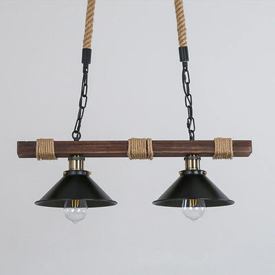 Lustre Suspendu Vintage en Corde de Cuisine Industriel Rétro Loft - Lumiine
