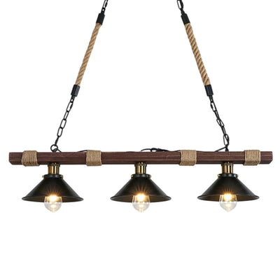 Lustre Suspendu Vintage en Corde de Cuisine Industriel Rétro Loft - Lumiine