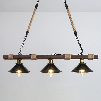 Lustre Suspendu Vintage en Corde de Cuisine Industriel Rétro Loft - Lumiine