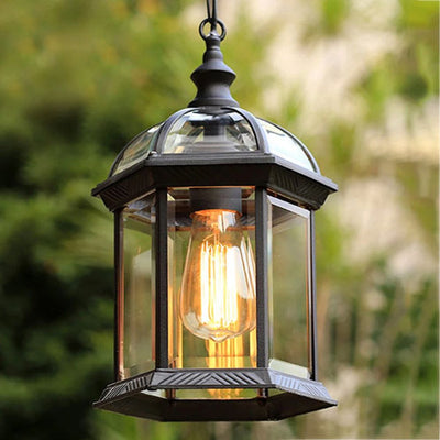 Lustre Vintage Américain pour Extérieur en Verre - Lumiine