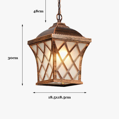 Lustre Vintage pour Jardin Extérieur Étanche en Aluminium - Lumiine