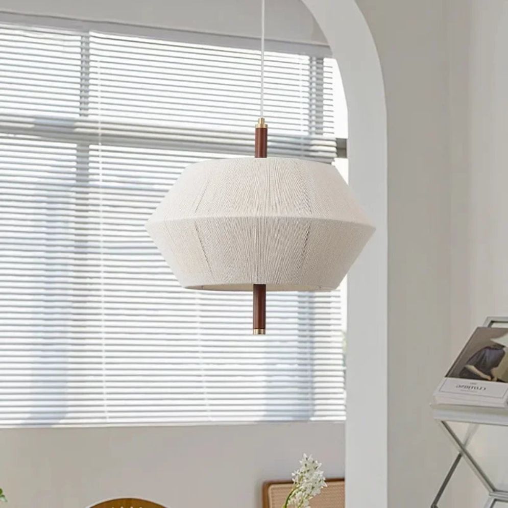 Lustre Rétro Nordique en Tissu pour Décoration Intérieure - Lumiine