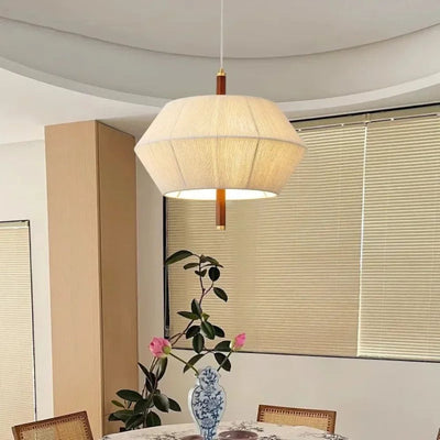 Lustre Rétro Nordique en Tissu pour Décoration Intérieure - Lumiine