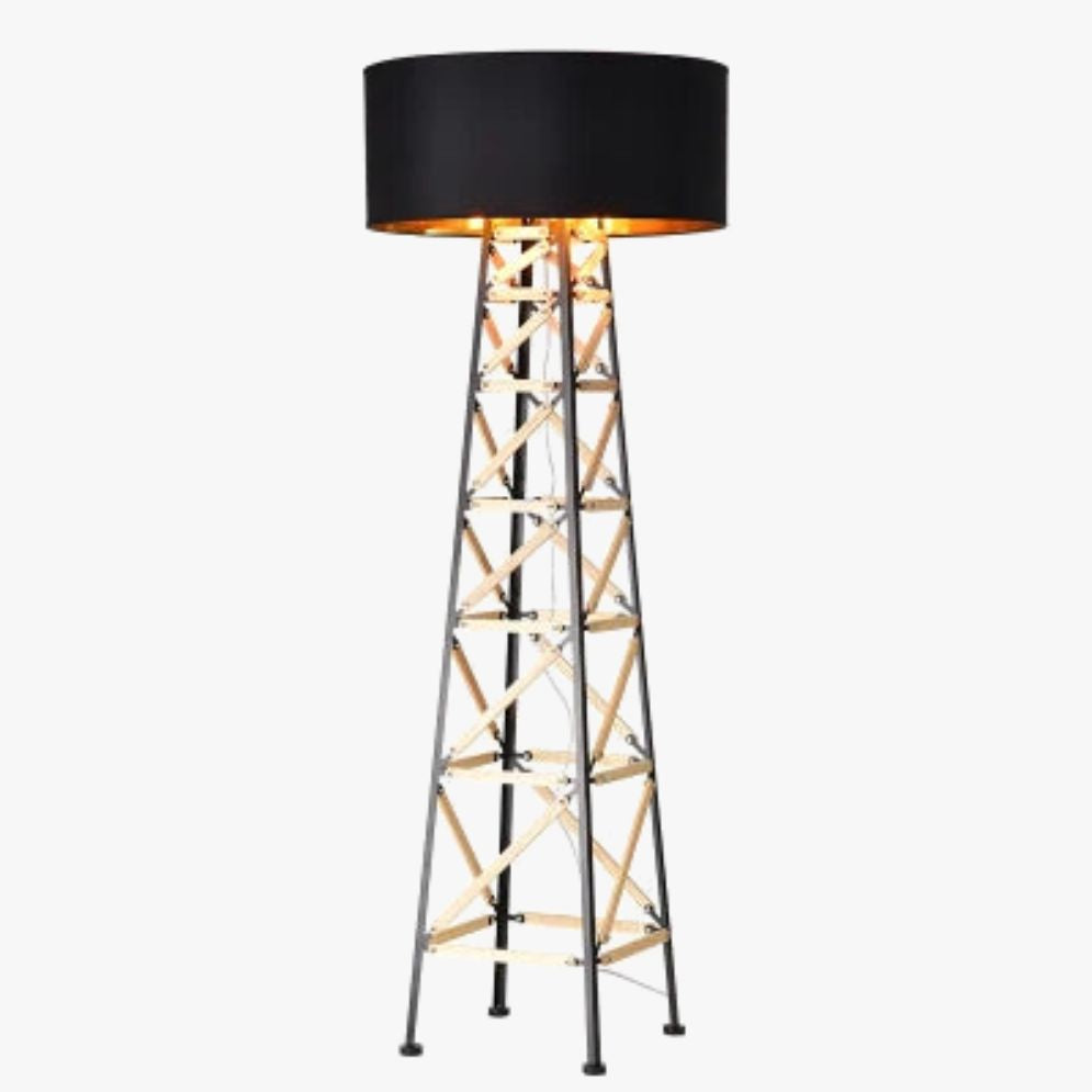 Nordique Design Étagère Dorée Lampadaires pour Salon - Lumiine