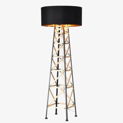 Nordique Design Étagère Dorée Lampadaires pour Salon - Lumiine