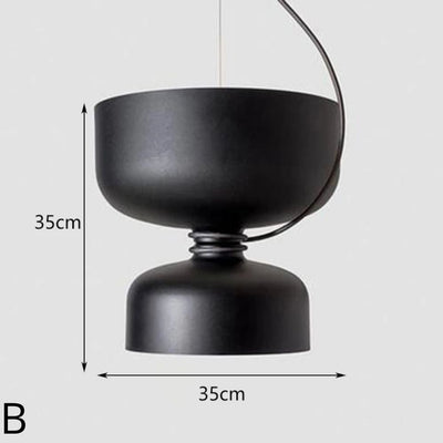 Nordique Macaron coloré Led Suspension Simple en Fer Forgé - Lumiine
