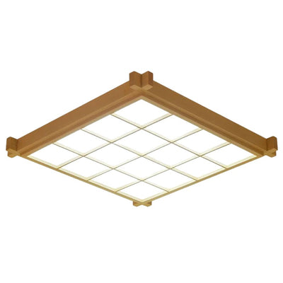 Nouveau Plafonnier Chinois Ultra Mince en Grain de Bois - Lumiine