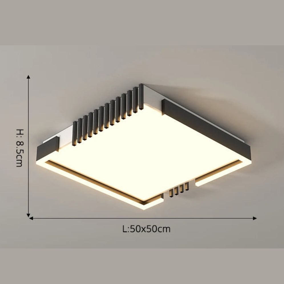 Plafond Moderne à Led en Aluminium Rond, Rectangle ou Carré - Lumiine