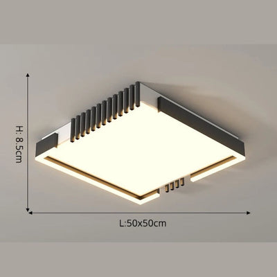 Plafond Moderne à Led en Aluminium Rond, Rectangle ou Carré - Lumiine