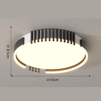 Plafond Moderne à Led en Aluminium Rond, Rectangle ou Carré - Lumiine
