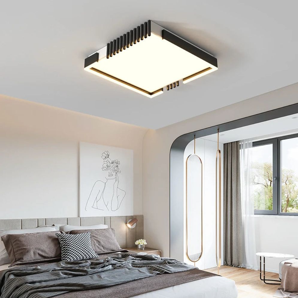 Plafond Moderne à Led en Aluminium Rond, Rectangle ou Carré - Lumiine