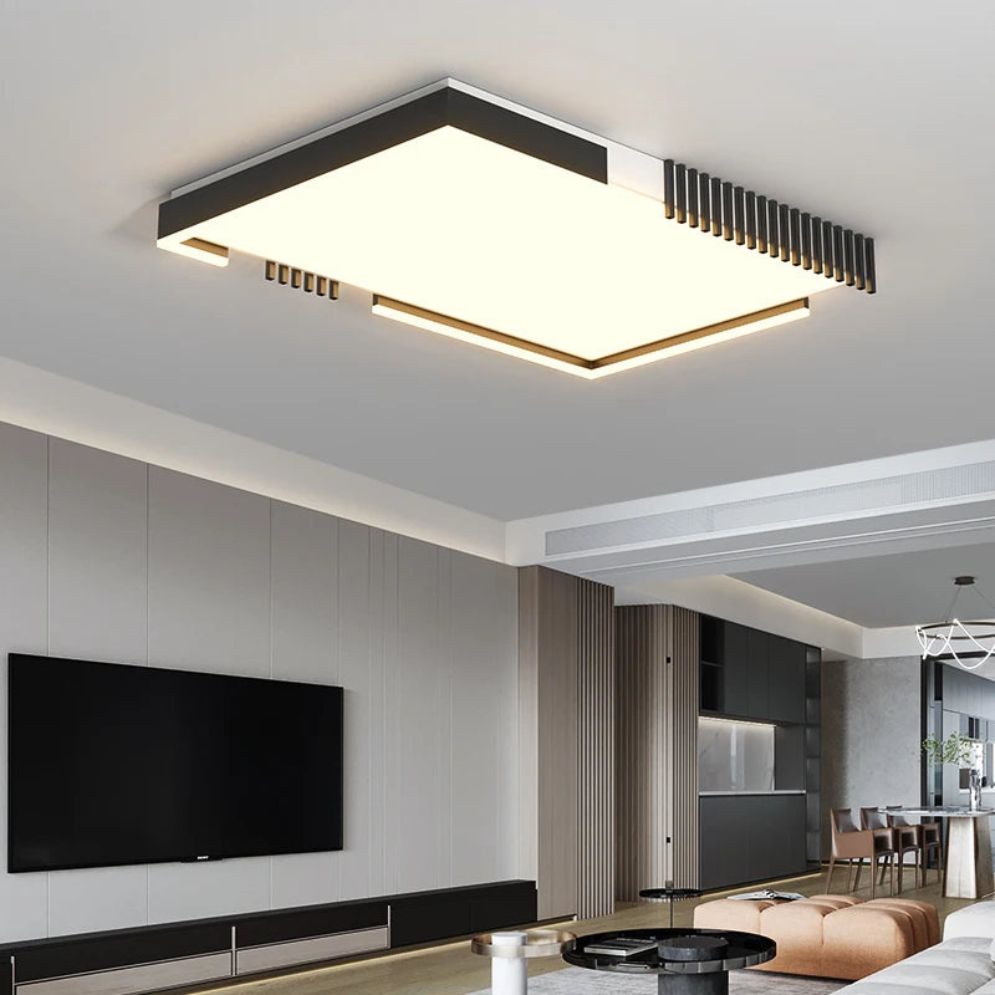 Plafond Moderne à Led en Aluminium Rond, Rectangle ou Carré - Lumiine