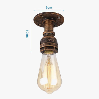 Plafonnier à Tuyaux Rétro Vintage E27 Loft Monté - Lumiine
