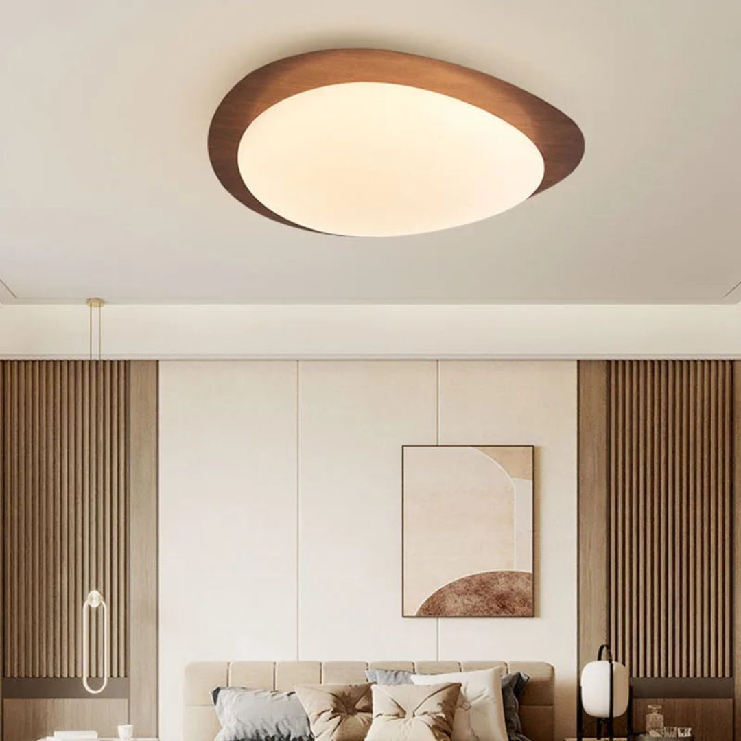 Plafonnier Bois Intérieur Salon Salle de Bain - Lumiine