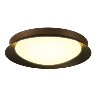 Plafonnier Bois Nordique Moderne Rond - Lumiine
