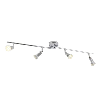 Plafonnier Chromé Barre à Spots Led Indoor - Lumiine