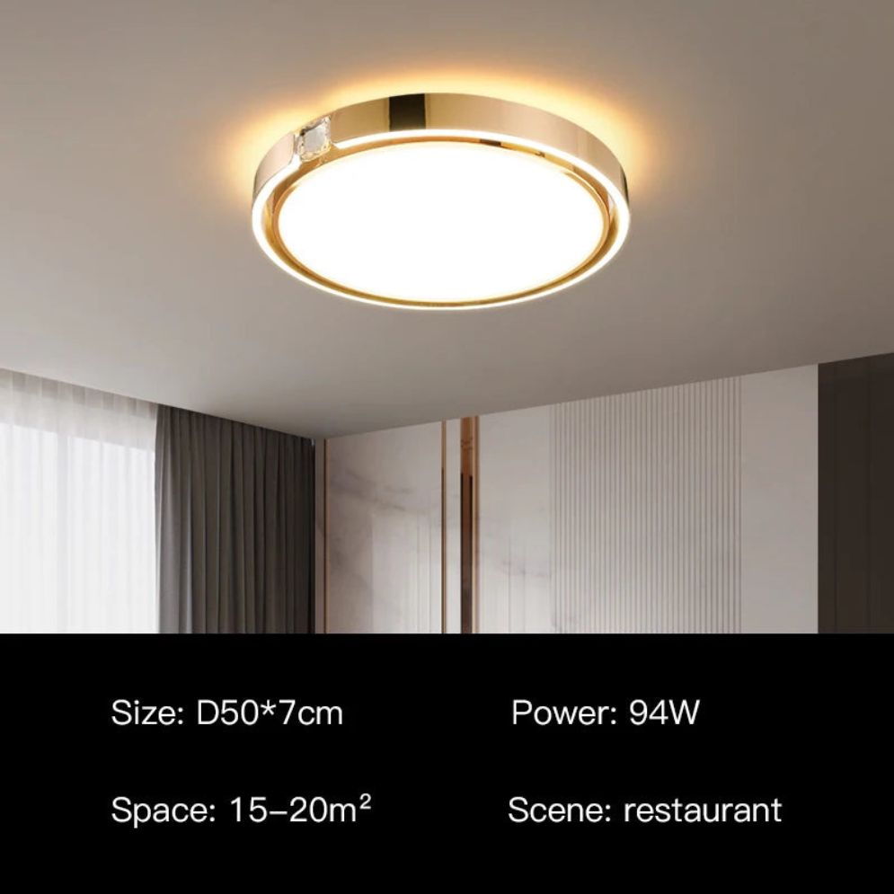 Plafonnier D'anneau Modernes pour Salon Salle D'étude Chambre - Lumiine