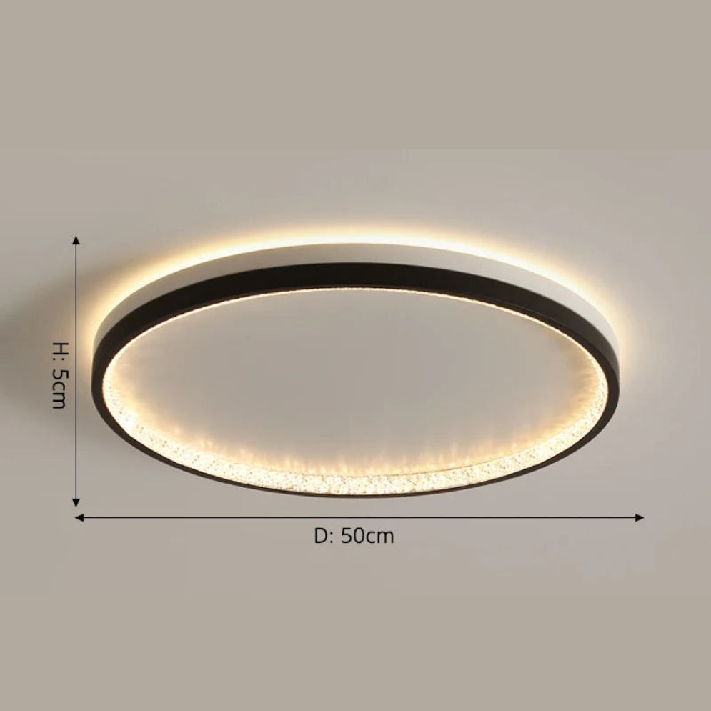 Plafonnier Design à Led avec Disque en Aluminium Coloré Macaron - Lumiine