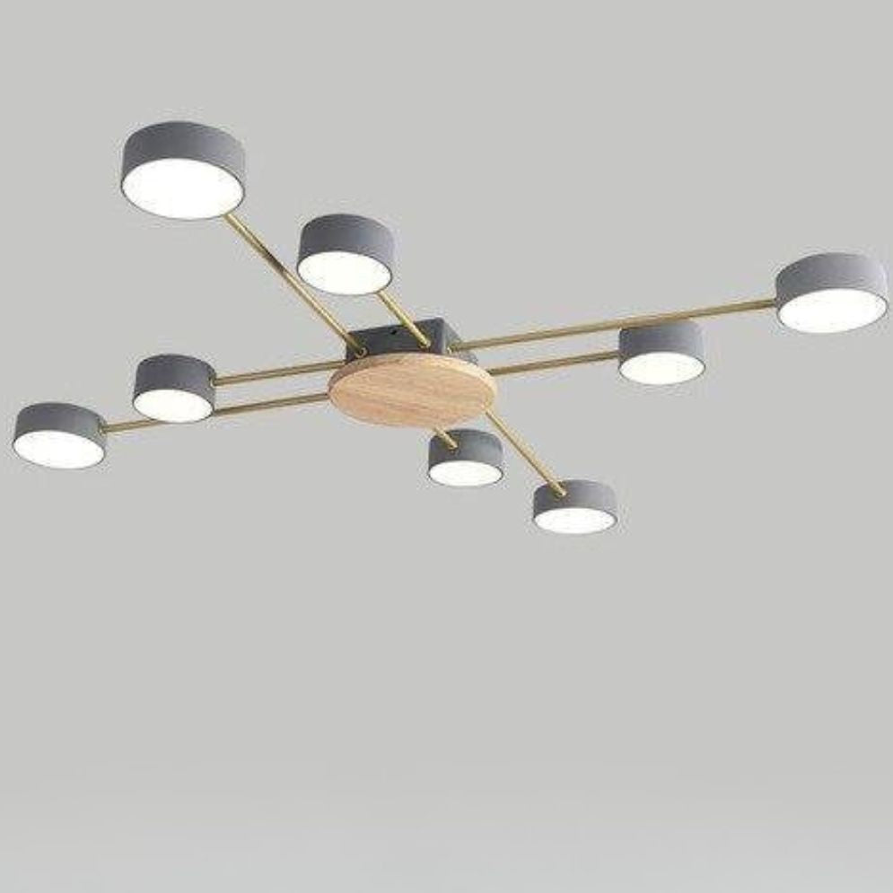 Plafonnier Design à Led avec Plusieurs Bras - Lumiine