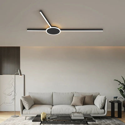 Plafonnier Design Géométrique Longiligne à LED - Lumiine
