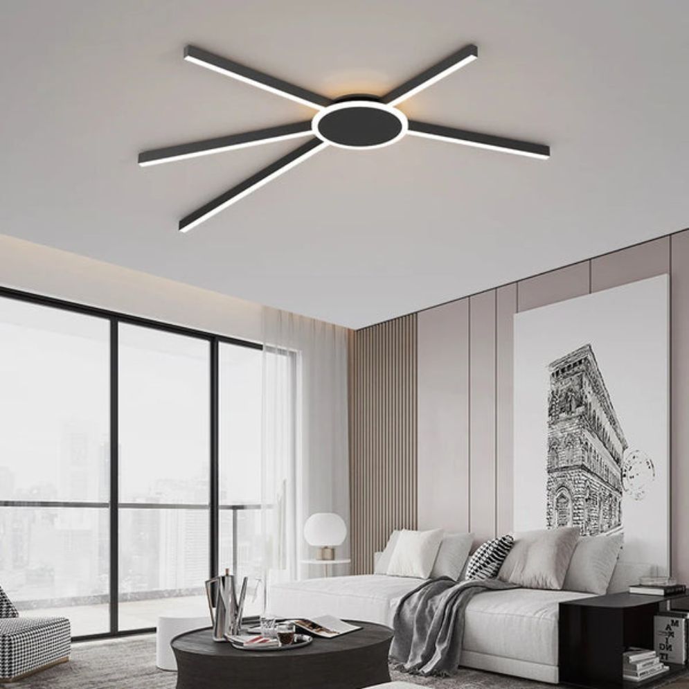 Plafonnier Design Géométrique Longiligne à LED - Lumiine
