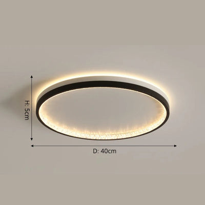 Plafonnier Design à Led avec Disque en Aluminium Coloré Macaron - Lumiine