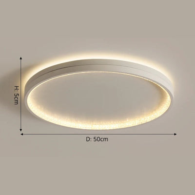 Plafonnier Design à Led avec Disque en Aluminium Coloré Macaron - Lumiine