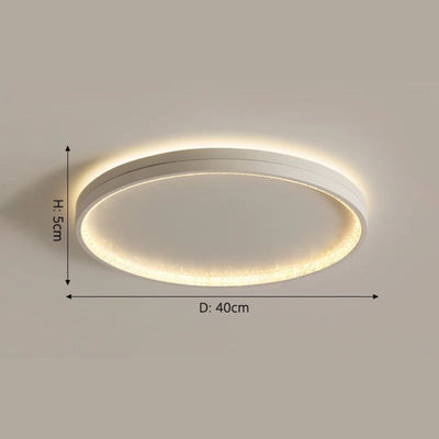 Plafonnier Design à Led avec Disque en Aluminium Coloré Macaron - Lumiine