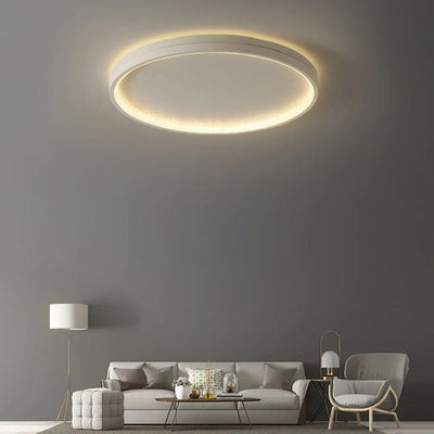 Plafonnier Design à Led avec Disque en Aluminium Coloré Macaron - Lumiine