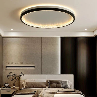 Plafonnier Design à Led avec Disque en Aluminium Coloré Macaron - Lumiine