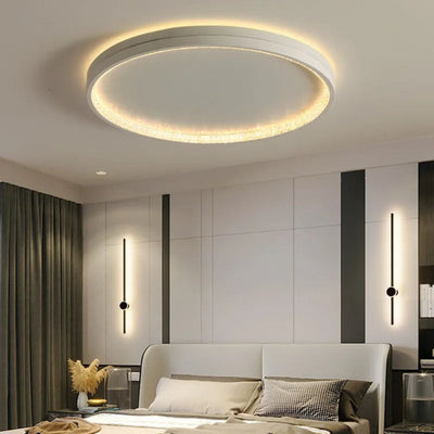 Plafonnier Design à Led avec Disque en Aluminium Coloré Macaron - Lumiine