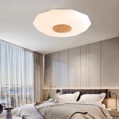Plafonnier Design Led Géométrique Diamant Bwart - Lumiine