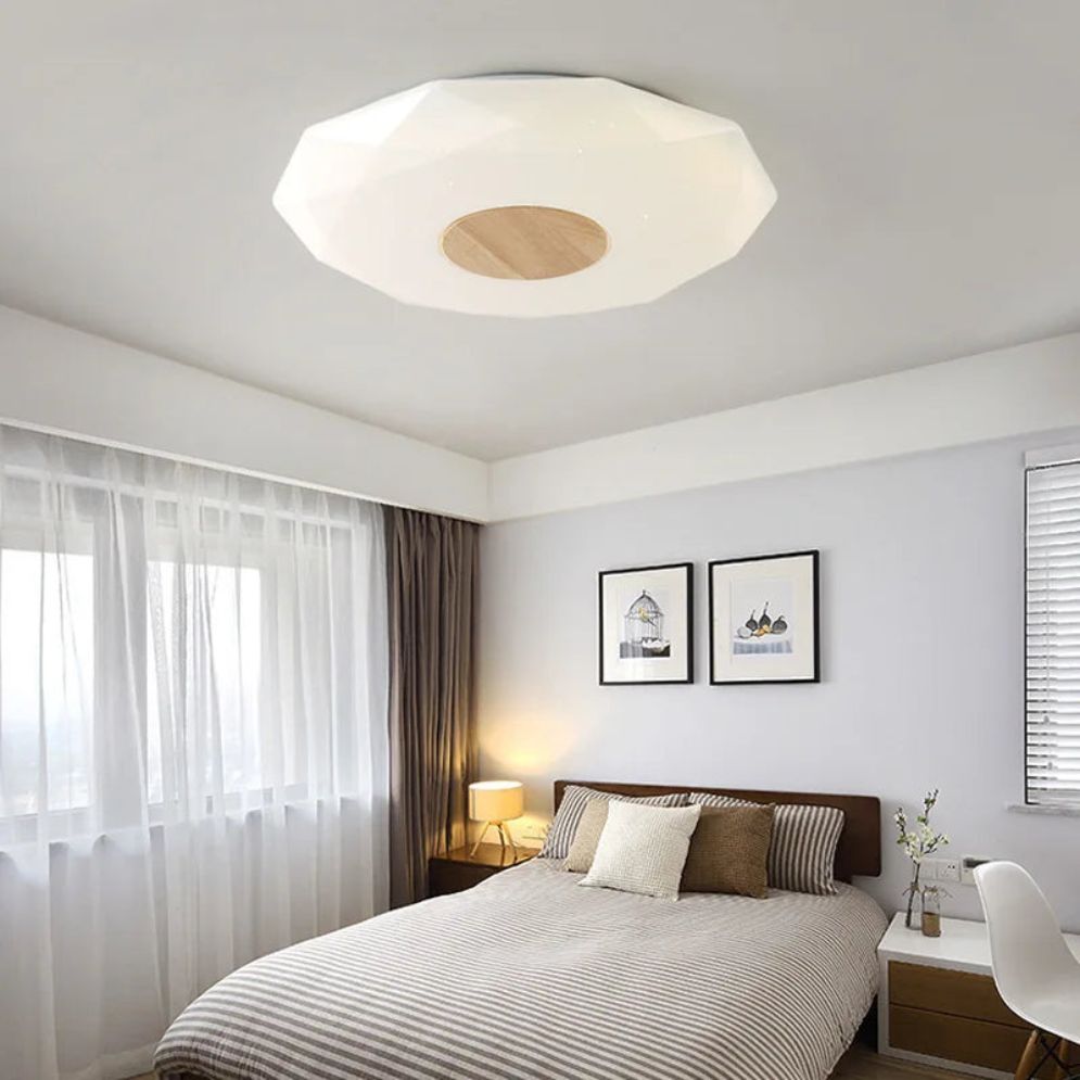 Plafonnier Design Led Géométrique Diamant Bwart - Lumiine