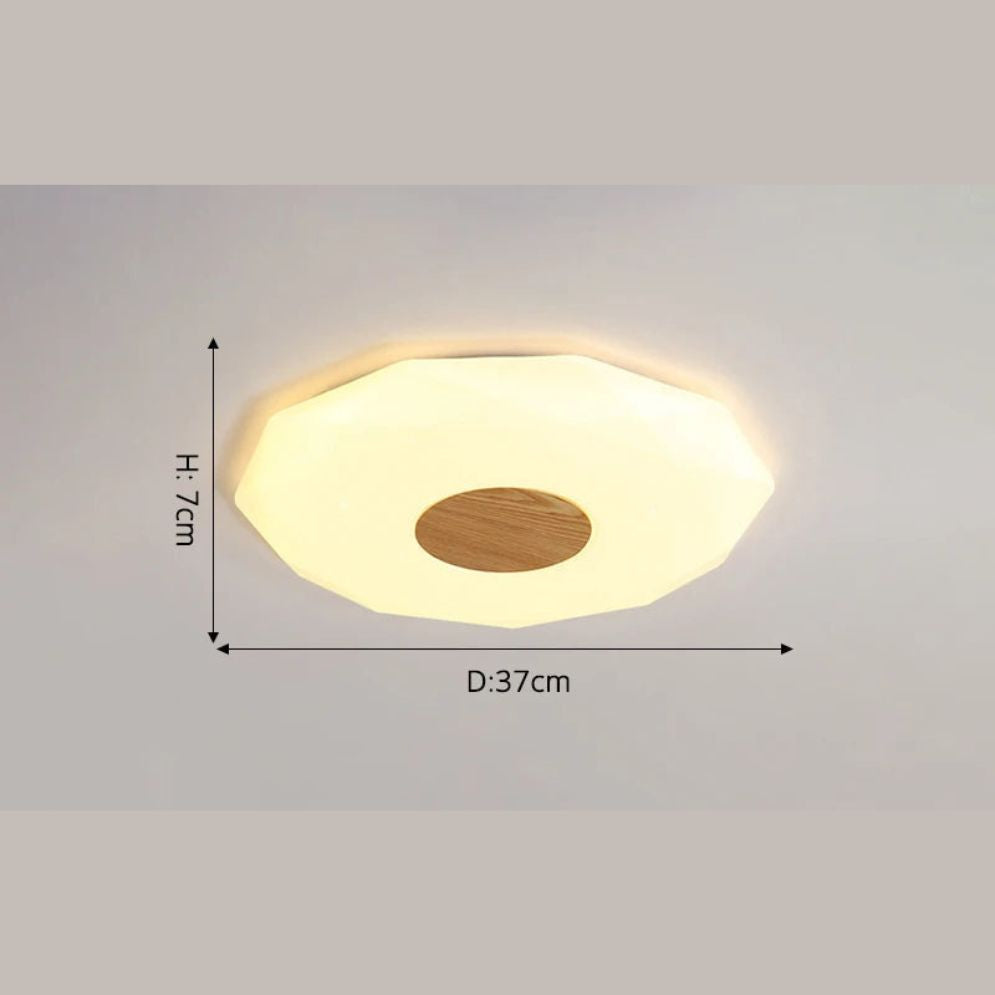 Plafonnier Design Led Géométrique Diamant Bwart - Lumiine