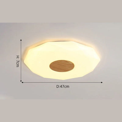 Plafonnier Design Led Géométrique Diamant Bwart - Lumiine