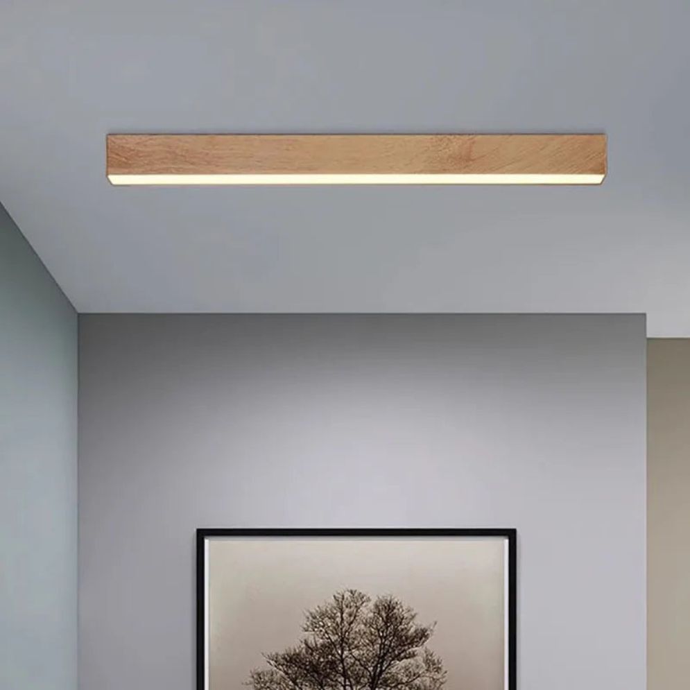 Plafonnier en Bois Design Décoration Intérieure Élégante - Lumiine
