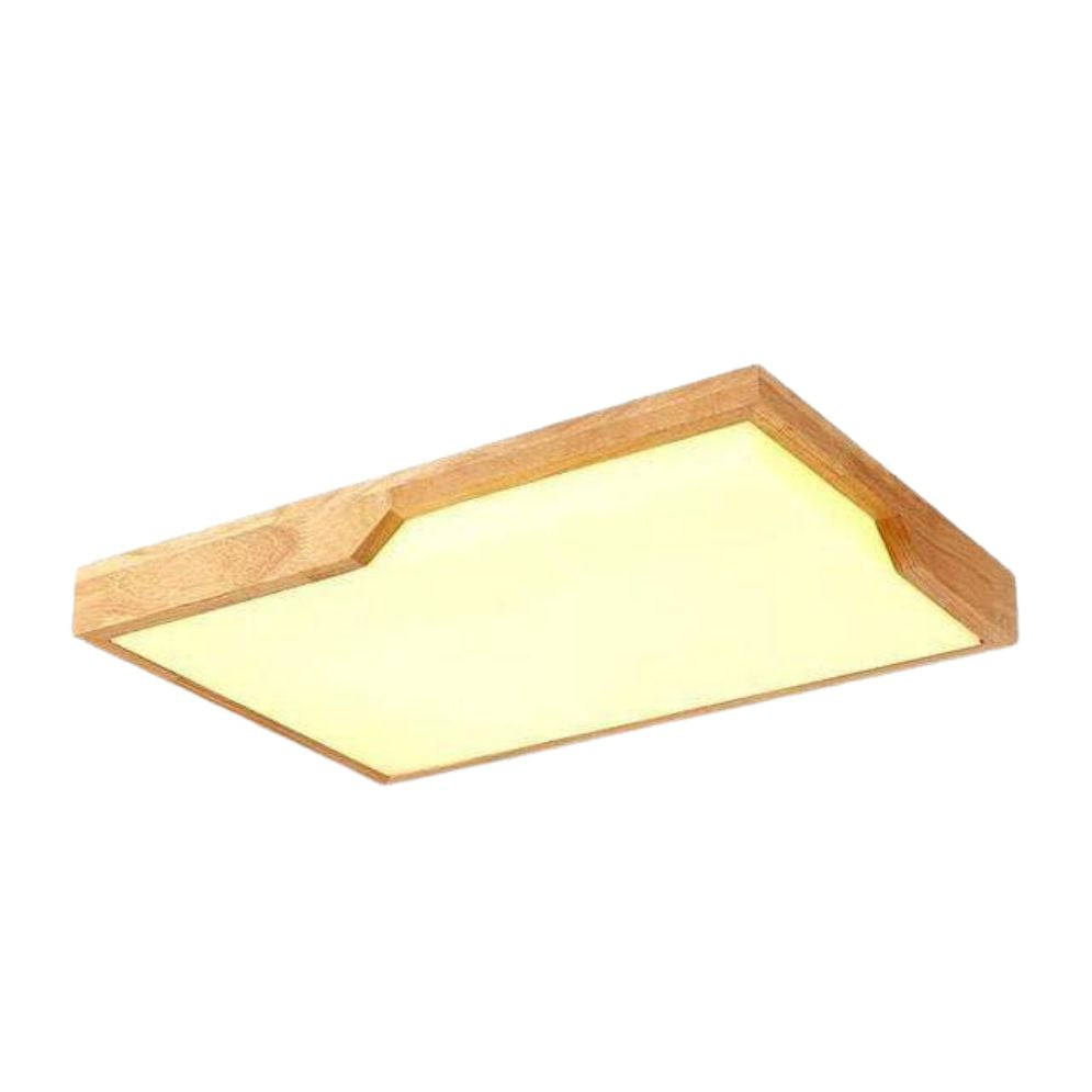 Plafonnier en Bois à Led avec 1 ou Plusieurs Rectangles - Lumiine