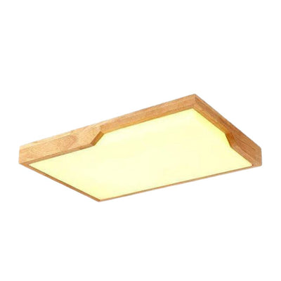 Plafonnier en Bois à Led avec 1 ou Plusieurs Rectangles - Lumiine