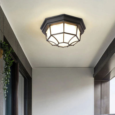 Plafonnier Extérieur Vintage Géométrique pour Jardin - Lumiine