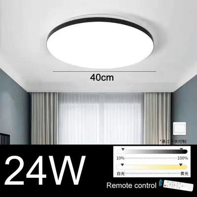 Plafonnier Led Acrylique Doré Moderne Ultrafin - Lumiine
