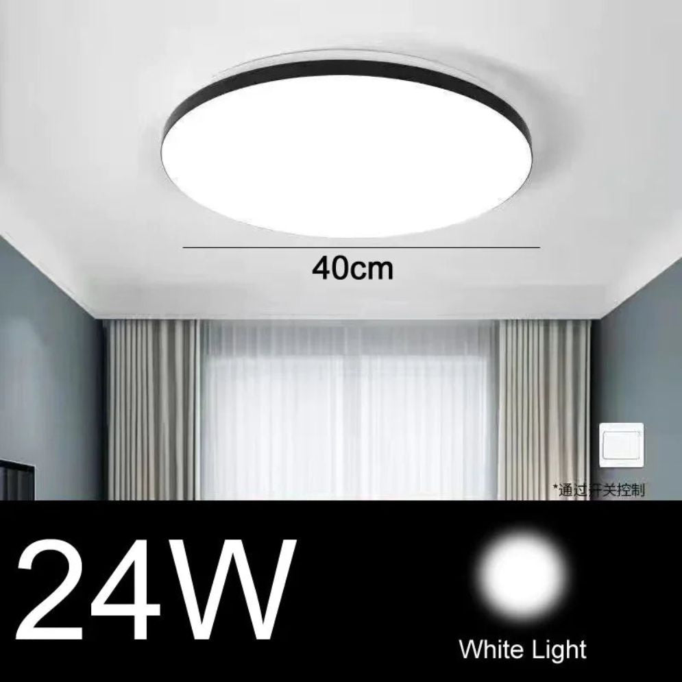 Plafonnier Led Acrylique Doré Moderne Ultrafin - Lumiine
