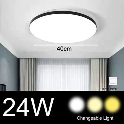 Plafonnier Led Acrylique Doré Moderne Ultrafin - Lumiine
