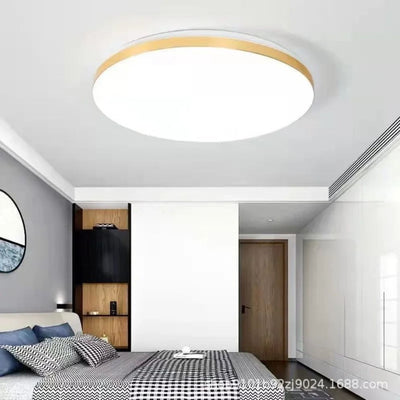 Plafonnier Led Acrylique Doré Moderne Ultrafin - Lumiine

