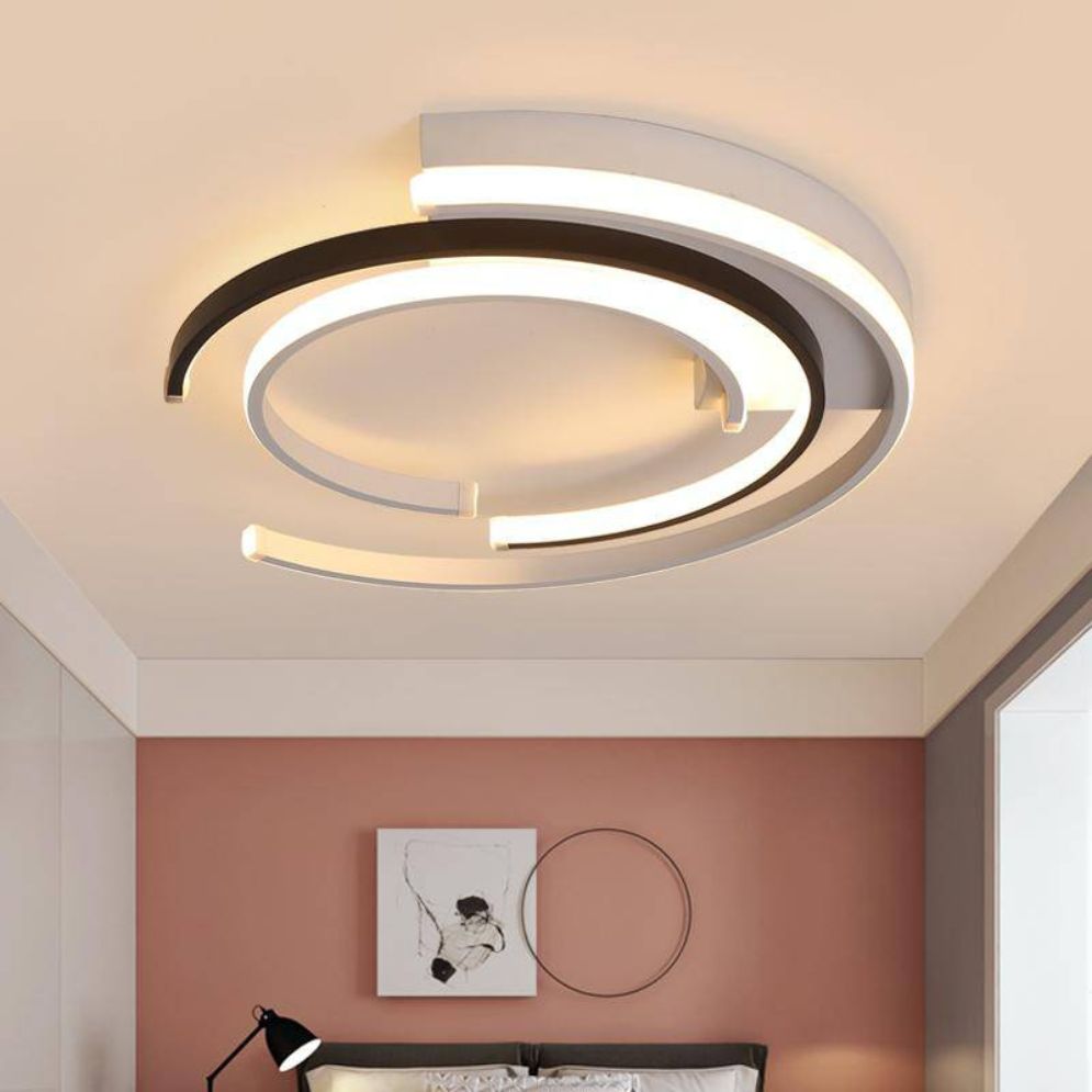 Plafonnier Led Chambre Arc De Cercle Moderne 36W 52W