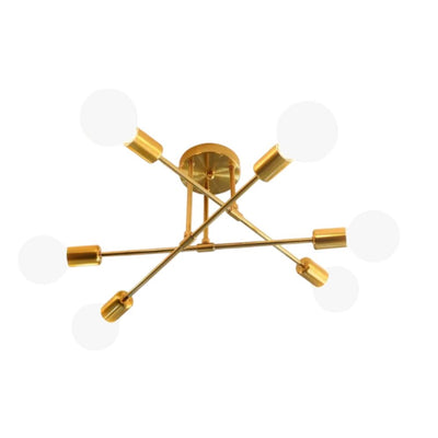 Plafonnier Led Design Nordique Couleur Or Minimaliste - Lumiine