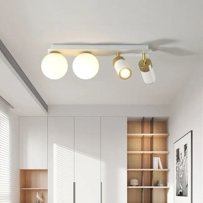 Plafonnier Led Design Nordique en Verre Luminaire Décoratif - Lumiine