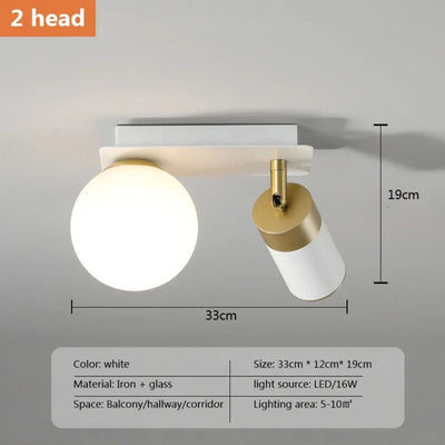 Plafonnier Led Design Nordique en Verre Luminaire Décoratif - Lumiine