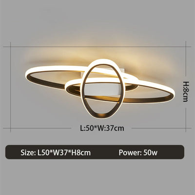Plafonnier Dimmable Nordique Montage Surface Design Moderne - Lumiine