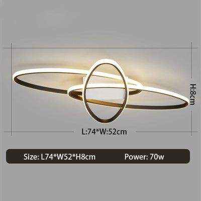 Plafonnier Dimmable Nordique Montage Surface Design Moderne - Lumiine